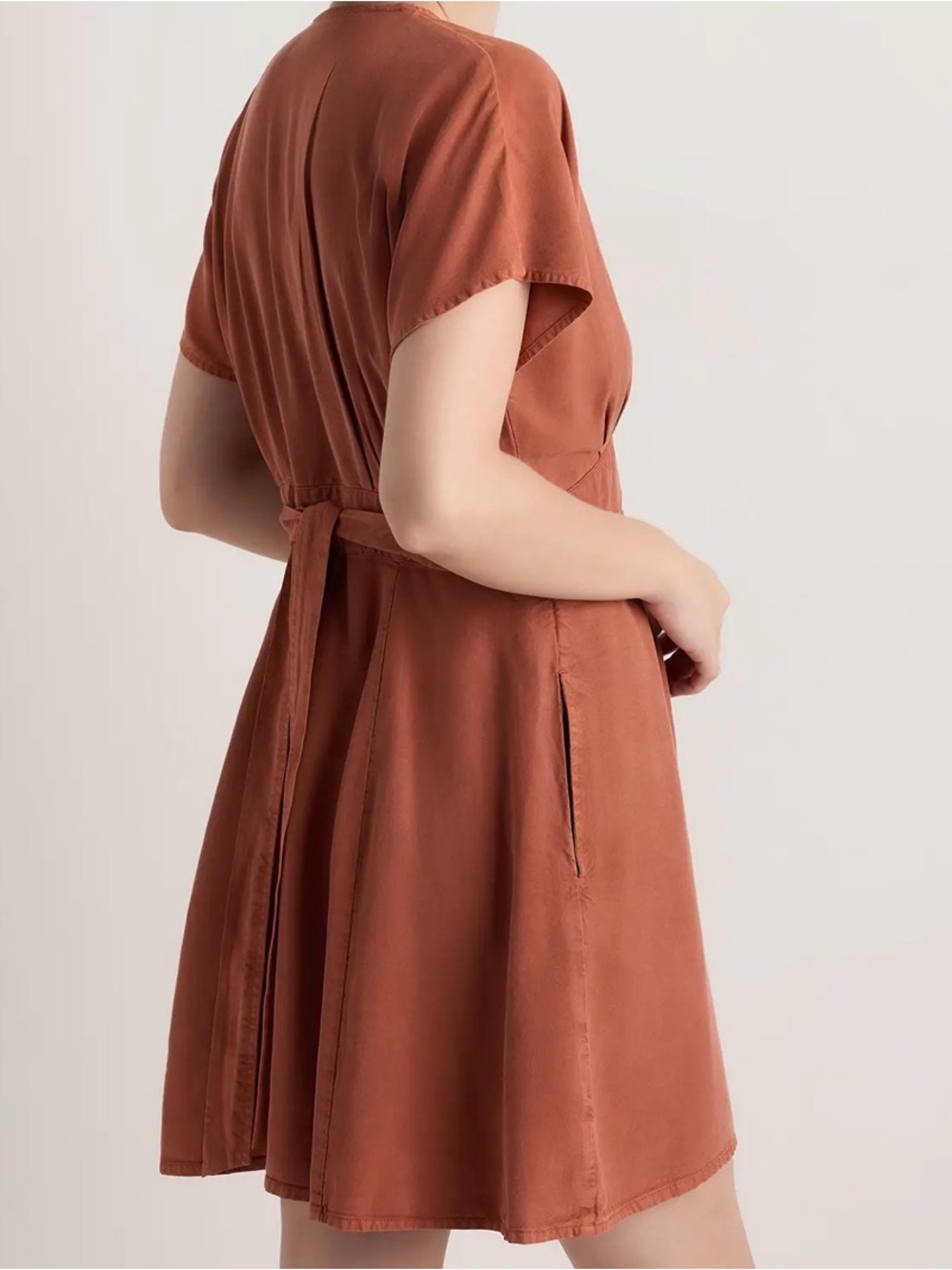 Quince Vintage Wash Tencel Button Front Dress - Picture 3 of 6
